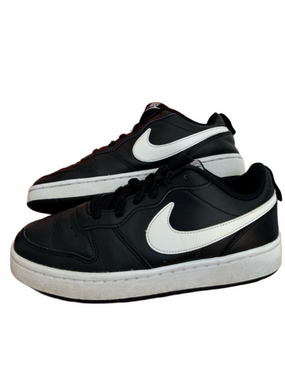 Nike Court Borough Grade School Youth Size 6Y Sneakers Running Shoes Black White